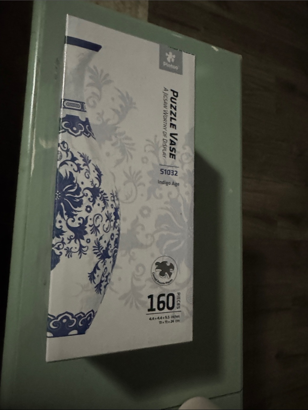 Perfection Blue and White Puzzle Vase Box